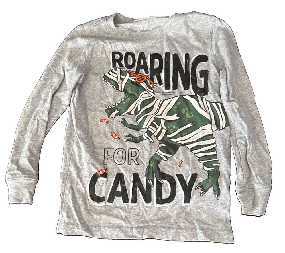 Carter’s LS Halloween Dinosaur Shirt Size 5